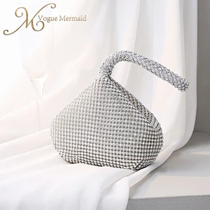 silver rhinestone mini bag